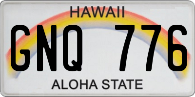 HI license plate GNQ776