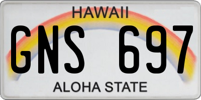 HI license plate GNS697