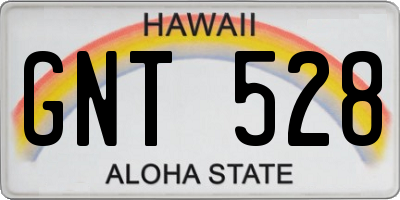 HI license plate GNT528