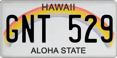 HI license plate GNT529
