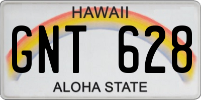 HI license plate GNT628