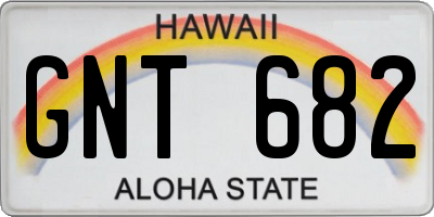 HI license plate GNT682