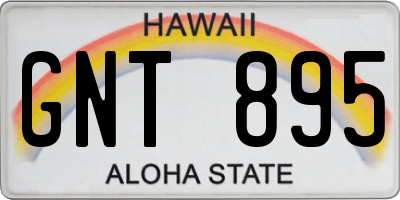 HI license plate GNT895