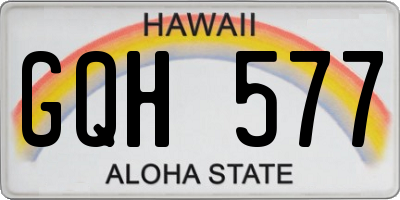 HI license plate GQH577