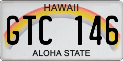 HI license plate GTC146