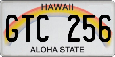 HI license plate GTC256
