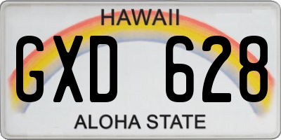 HI license plate GXD628