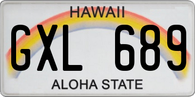 HI license plate GXL689