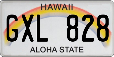 HI license plate GXL828