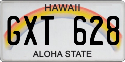HI license plate GXT628