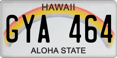 HI license plate GYA464