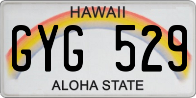 HI license plate GYG529