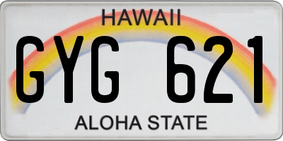 HI license plate GYG621