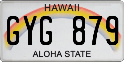 HI license plate GYG879