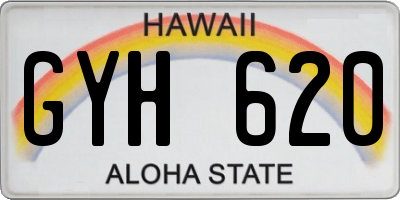 HI license plate GYH620