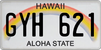 HI license plate GYH621