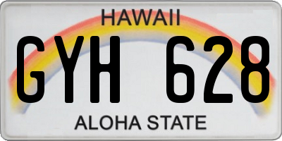 HI license plate GYH628