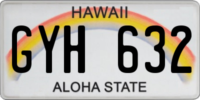HI license plate GYH632