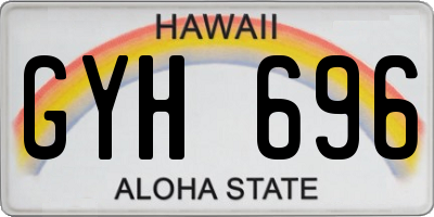 HI license plate GYH696