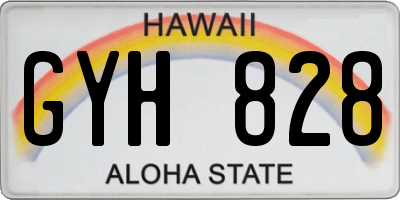HI license plate GYH828