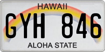 HI license plate GYH846
