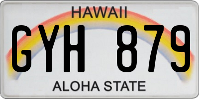 HI license plate GYH879