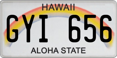 HI license plate GYI656