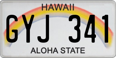 HI license plate GYJ341