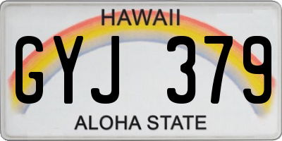 HI license plate GYJ379