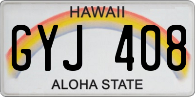 HI license plate GYJ408