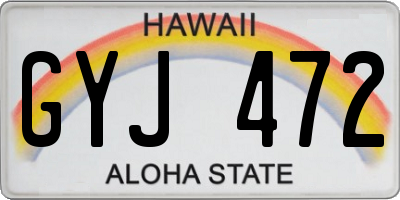 HI license plate GYJ472