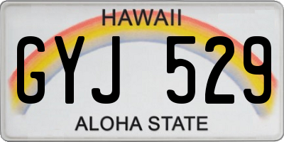 HI license plate GYJ529