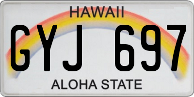 HI license plate GYJ697