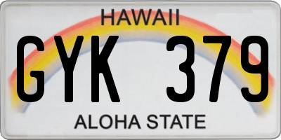 HI license plate GYK379
