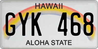 HI license plate GYK468