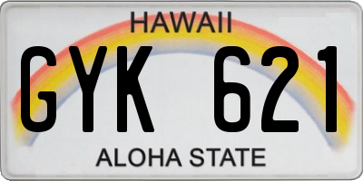 HI license plate GYK621