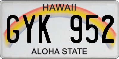 HI license plate GYK952