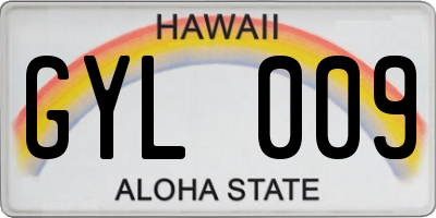 HI license plate GYL009