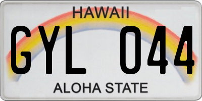 HI license plate GYL044