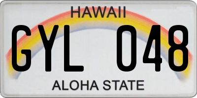 HI license plate GYL048