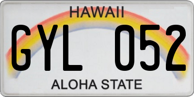 HI license plate GYL052