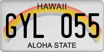 HI license plate GYL055