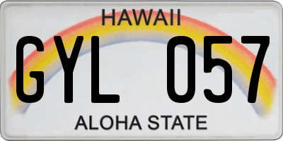 HI license plate GYL057