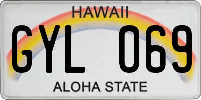 HI license plate GYL069