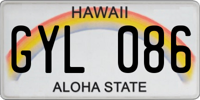 HI license plate GYL086
