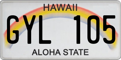 HI license plate GYL105