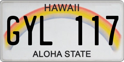 HI license plate GYL117