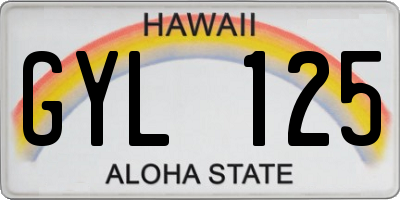 HI license plate GYL125