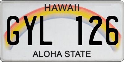 HI license plate GYL126
