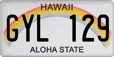 HI license plate GYL129